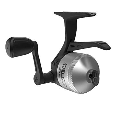 Afbeelding van Zebco 33 Micro Triggerspin visserij reel, Quickset Anti Reverse met bijtwaarschuwing, soepele wijzerplaat verstelbare slepen, krachtige volledig metalen tandwielen een lichtgewicht grafiet frame,