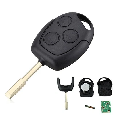 Afbeelding van ePathChina Autosleutel met 3 knoppen, toegang op afstand, 433 MHz, vervanging voor Ford Mondeo/Fiesta/Focus/KA/Transit/K2, 2002 2012