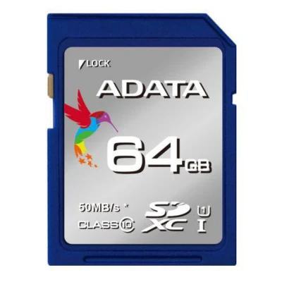 Afbeelding van ADATA SDXC 64GB UHS I Class 10 Flashgeheugen