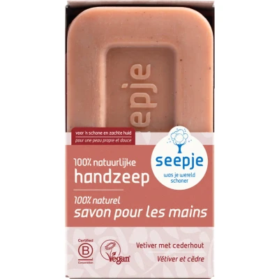 Afbeelding van Seepje Hand en Lichaamszeep Vetiver met Cederhout 120 gr
