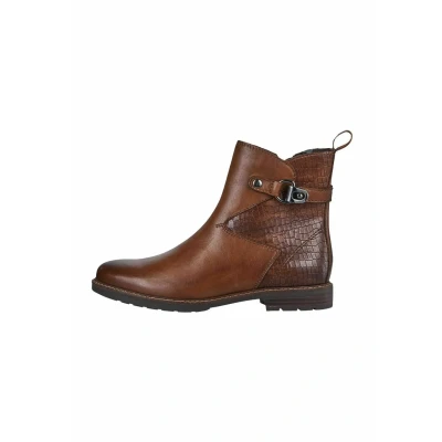 Afbeelding van Marco Tozzi Enkelkaarsjes, Dames, Maat: 36, Cognac comb Schoenen