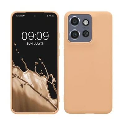 Afbeelding van kwmobile telefoonhoesje geschikt voor Motorola Edge 50 Neo / ThinkPhone 25 Hoesje smartphone Back cover in macchiato