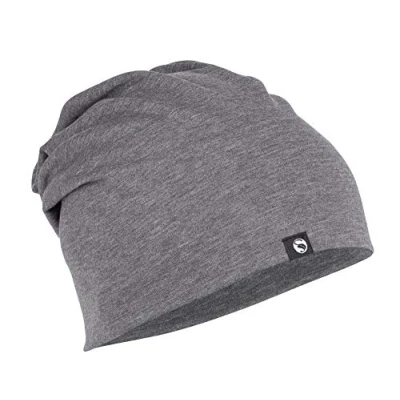 Afbeelding van STARK SOUL Slouch Beanie muts voor dames en heren, uniseks, lichte jersey muts, eenheidsmaat, donkergrijs, Eén maat