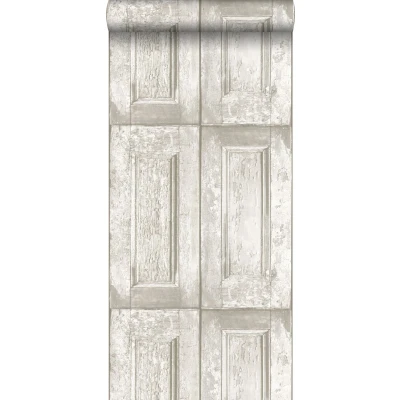 Afbeelding van Leen Bakker ESTAhome Behang Paneeldeuren Wit 53cm X 10,05 M Vlies