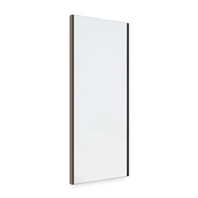 Afbeelding van EMUCA Afneembare spiegel voor het interieur van de kast, zwenkbaar, binnenmeubels, 340 x 1000 mm, afwerking mokka