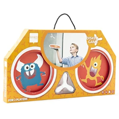 Afbeelding van Scratch Active Play: HAND DISKER DUO / Monsters diam.17cm, met 1 magnetische diskers, in doos, 3+
