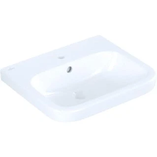 Afbeelding van Villeroy en boch architectura meubelwastafel 550x470 mm met overloop kraangat ceramicplus alpine wit 41885gr1