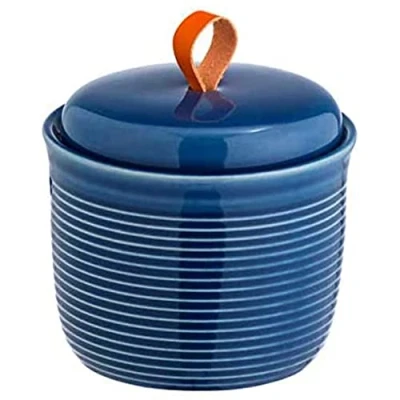 Afbeelding van Wenko 1 Mantua Boîte de Rangement Universelle Peinte à la Main, Céramique, Bleu, 3 x 11,5 cm