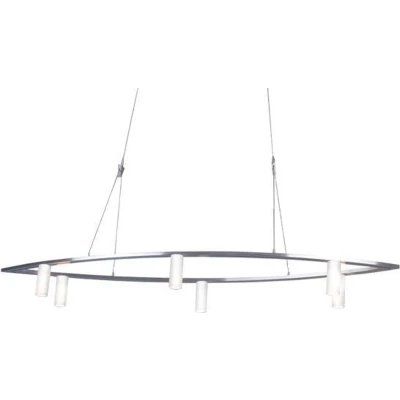 Afbeelding van Hanglamp LED Twinline Ovaal 6X20W Nikkel Mat