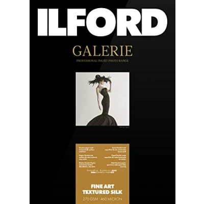 Afbeelding van ILFORD GALERIE FineArt Getextureerde Zijde 270 gsm A3+ 329 mm x 483 25 vellen
