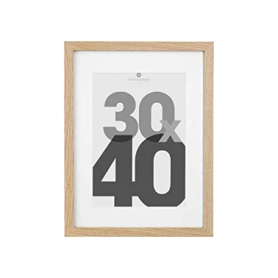 Afbeelding van Atmosphera fotolijstje voor een foto van 30 x 40 cm naturel frame Eva modern/strak ontwerp Fotolijsten