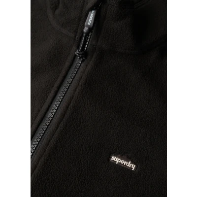 Afbeelding van Superdry Vrouwen Polarfleecejack met Volledige Rits Zwart Grootte: 40