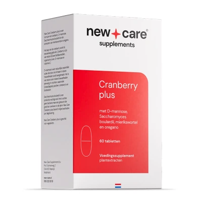 Afbeelding van New Care Cranberry plus D mannose vegetarisch 60 tabletten