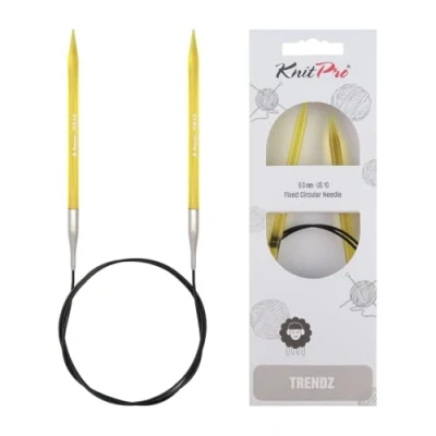Afbeelding van KnitPro Trendz: Knitting Pins: Circular: Fixed: 80cm x 6.00mm, gesorteerd