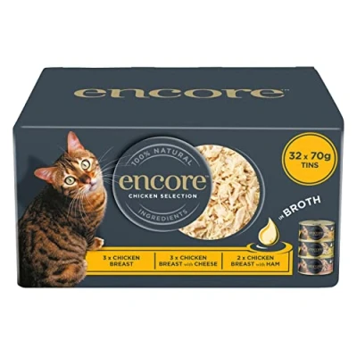 Afbeelding van 8x70g Chicken Selection (3 smaken) Encore Kattenvoer