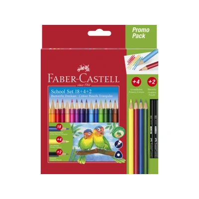 Afbeelding van 6x Kleurset Faber Castell Trianular
