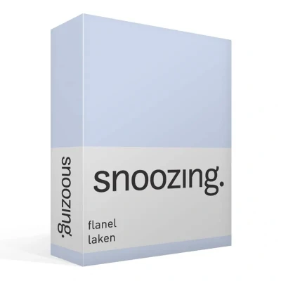 Afbeelding van Snoozing Flanel Laken Lits jumeaux 280x300 cm Hemel