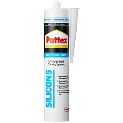 Afbeelding van Siliconen Pattex Silicon 5 Universeel Transparant 280 ml