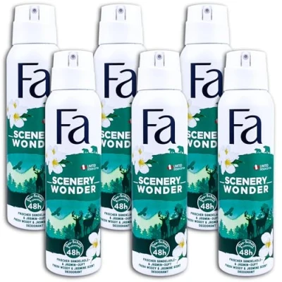 Afbeelding van Fa Deodorant Spray Scenery Wonder Sandelhout &amp; Jasmijn 150 ml