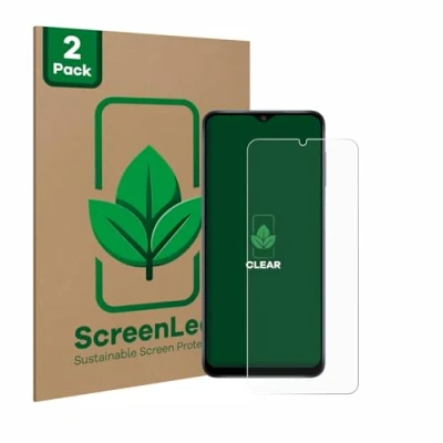 Afbeelding van ScreenLeaf Screenprotector voor Samsung Galaxy A12 Duurzame schermbescherming Folie Beschermfolie transparant (2 Stuks)