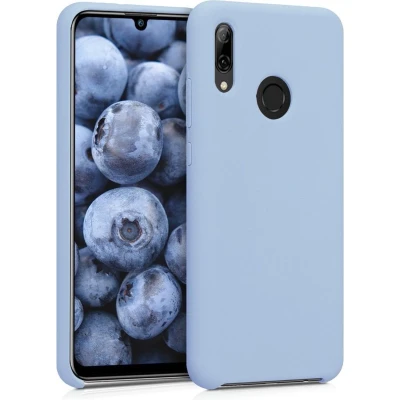 Afbeelding van kwmobile telefoonhoesje geschikt voor Huawei P Smart (2019) Hoesje met siliconen coating Smartphone case in mat lichtblauw