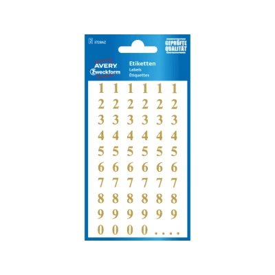 Afbeelding van Cijferetiket Z design Home pakje a 2 vel goud