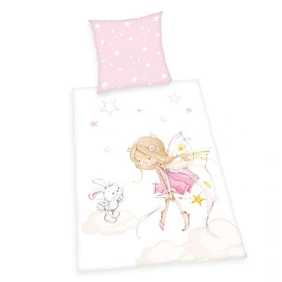 Afbeelding van Herding Little Fairy beddengoedset, omkeerbaar motief, kussensloop 70 x 90 cm, dekbedovertrek 140 200 katoen renforcé, meerkleurig