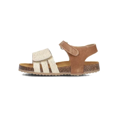 Afbeelding van Develab Sandalen voor kinderen, Maat: 22, Beige Textiel