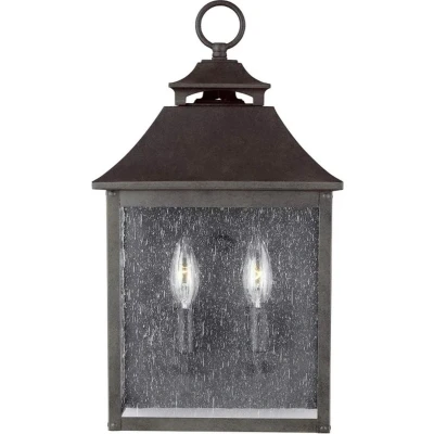 Afbeelding van Elstead Feiss Galena Buitenwandlantaarn Sable, IP44