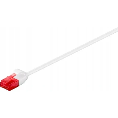 Afbeelding van Microconnect V utp615w slim 15m cat6 u/utp (utp) wit netwerkkabel (rj 45, rj mannelijk/mannelijk, cat6, (utp), wit)
