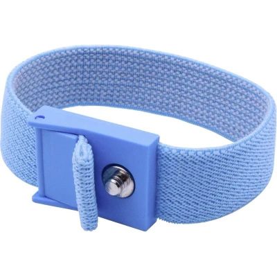 Afbeelding van Quadrios ESD armband Blauw Drukknop 4 mm