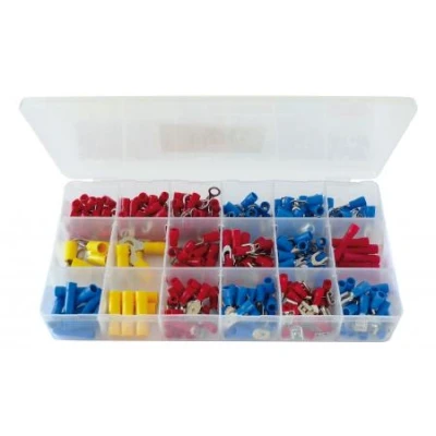 Afbeelding van Kabelschuhe Steckverbinder Sortiment 300 Teile in Plastikbox Dynavox