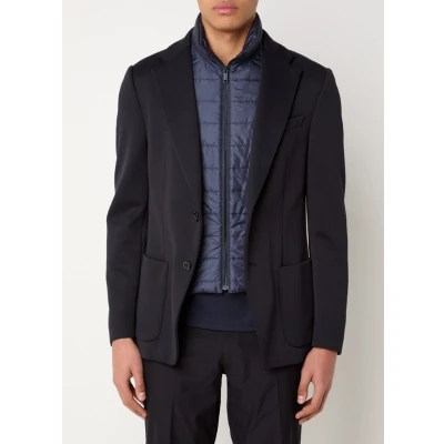 Afbeelding van Strellson heren Danjel slim fit colbert met afneembare kraag in de kleur Donkerblauw, maat: 50
