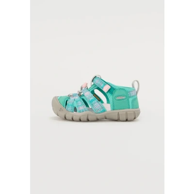 Afbeelding van Keen Seacamp Outdoorsandalen voor kinderen, Maat: 31, Bright aqua/giggle pink Kunststof/ textiel