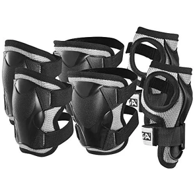 Afbeelding van STIGA kinder S P Protection Set Comfort JR Knee And Elbow, zwart, L