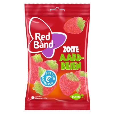 Afbeelding van Red Band Gesuikerde Aardbeien 180 Gram