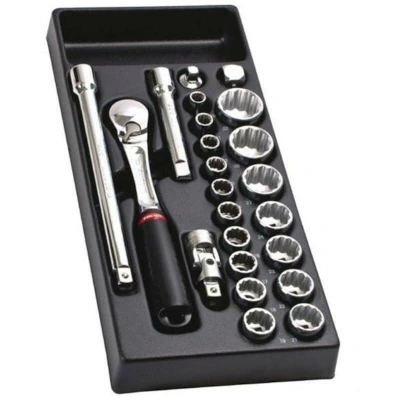 Afbeelding van Facom MOD.SL112 module 12 KANT doppen 1/2 inch en accessoires, Actie 2020
