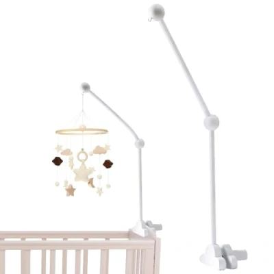 Afbeelding van MEYAGOT Baby mobiele houten standaard, beweegbare standaard voor bed, houder babybed, babyhouder, luiertafel, box, doe het zelf, pasgeborenen, knutselen,