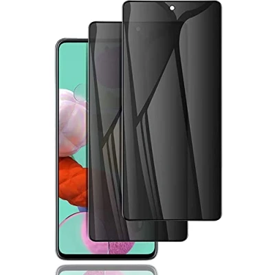 Afbeelding van Hkess 2 stuks gehard glas tegen spionage met Samsung Galaxy Note 10 anti spy beschermfolie hardheid 9H, privacyfolie, 3D glasbescherming, privacyfilter