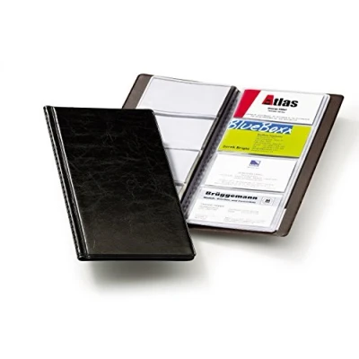 Afbeelding van Durable 238001 Visitekaartalbum Visifix 2380, voor 96 kaarten 90 x 57 mm, 115 253 8, 5 zwart.