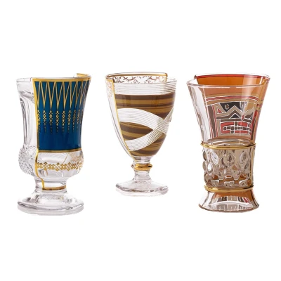 Afbeelding van Seletti Hybrid glas set van 3 Pannotia