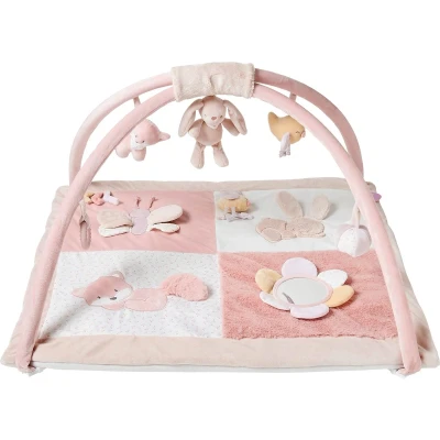 Afbeelding van Nattou Speeltapijt Speelkleed Speelmat met Bogen Alice en Pomme 75x70 cm Oudroze