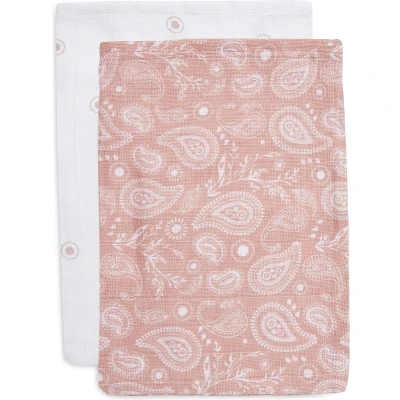 Afbeelding van Washand Jollein Hydrofiel Paisley &amp; Halo Rosewood (2 Pack)
