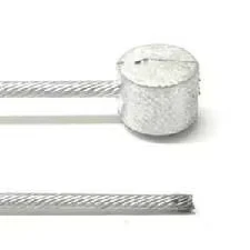 Afbeelding van Elvedes Rem binnenkabel 2 000 mm 1x19 draads verzinkt ø1,5mm met T nippel ø7 x 6mm