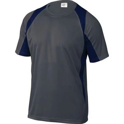 Afbeelding van Delta Plus T shirt, tweekleurig, polyester, grijs/marineblauw, maat L