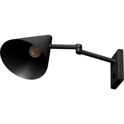 Afbeelding van ETH Marvis Wandlamp Zwart excl. 1x E27