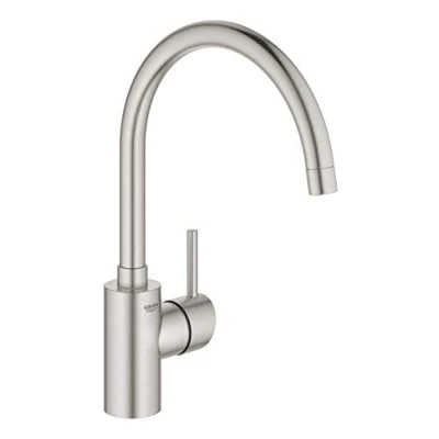 Afbeelding van Grohe Concetto keukenmengkraan hoge uitloop supersteel