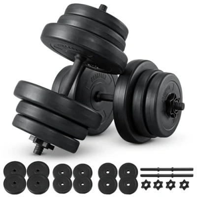 Afbeelding van Halterset / Dumbells 40 kg 2 delig Zandgevuld Halter met Stersluitingen