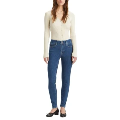 Afbeelding van Levi&#039;s Dames 711 Double Button Jeans, Slight Twist, 29W / 30L