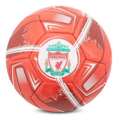 Afbeelding van Hy Pro Officieel gelicenseerd Liverpool F.C. voetbal maat 1, turbine ontwerp, merchandise, training, wedstrijd, verzamelobject voor kinderen en volwassenen